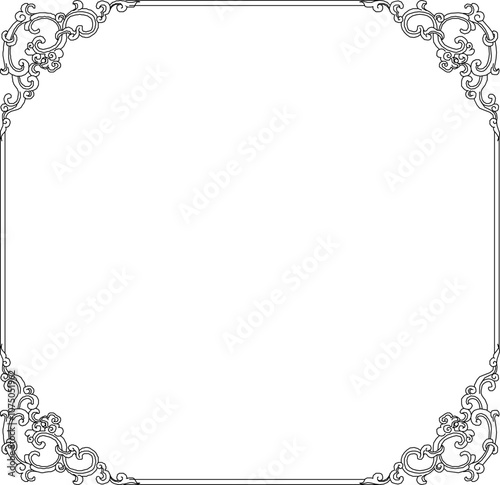 Sketch vector illustration silhouette design ornament decoration accessories baground classic vintage ethnic traditional mythological animal