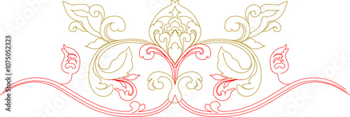 Sketch vector illustration silhouette design ornament decoration accessories baground classic vintage ethnic traditional mythological animal