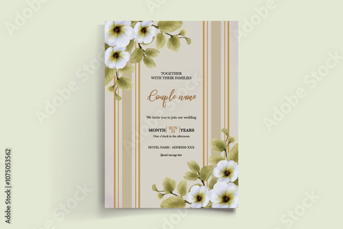 BRIDAL SHOWER FLORAL INVITATION TEMPLATE