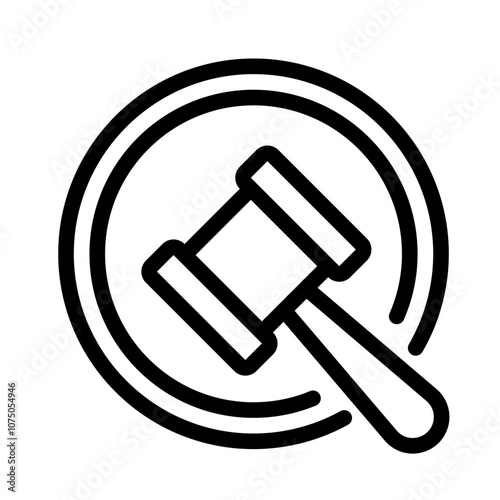 Icon Auction With Style Outline