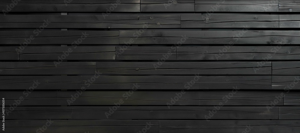 Obraz premium black wood wall texture background 8