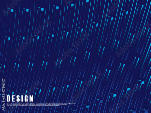 Abstract blue modern background with smooth lines. Dynamic waves. vector illustration. . Vector minimal line background with text for social media covers, headers, etc. photo