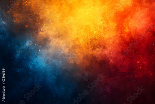 Abstract Background - Vibrant Red, Orange, Blue Texture