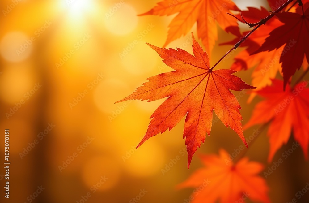Autumn maple leaves in the sun. Atmospheric. Autumn postcard. copy space Autumn maple leaves in the sun. Atmospheric. Autumn postcard. copy space
