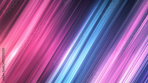 Abstract Background - Vibrant Diagonal Pink and Blue Light Streaks