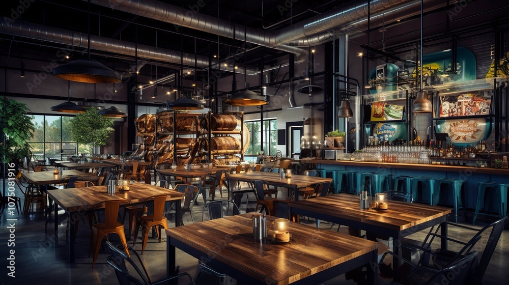 A photo of a fusion taproom offering craft beer A photo of a fusion taproom offering craft beer