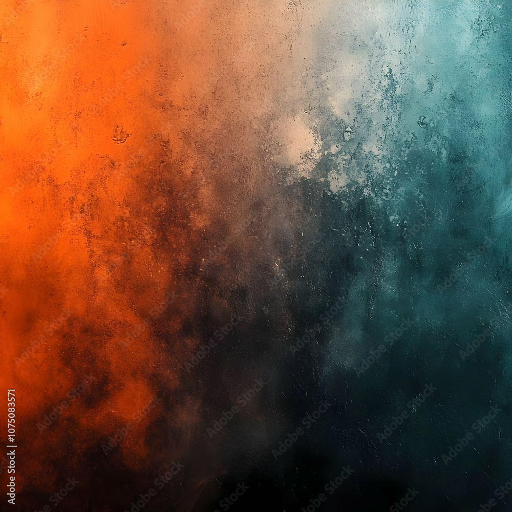 Fototapeta premium Abstract Background Image Orange Blue Texture Grunge Gradient