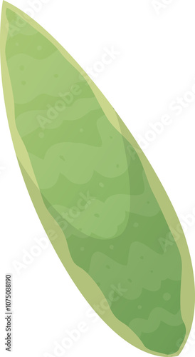 Isolated green surfboard on transparent background, perfect for surfing, summer sports, and beach activities, invoking a feeling of freedom and excitement