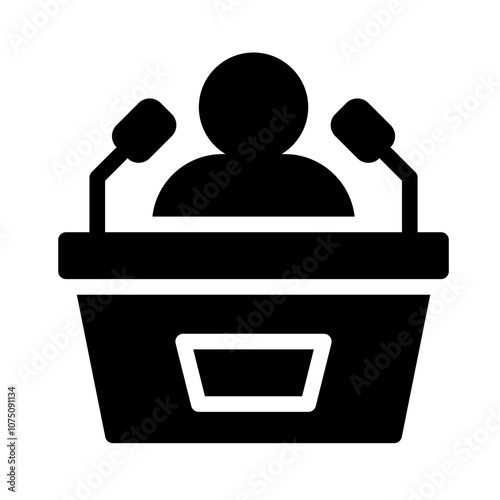 Icon Speech With Style Glyph