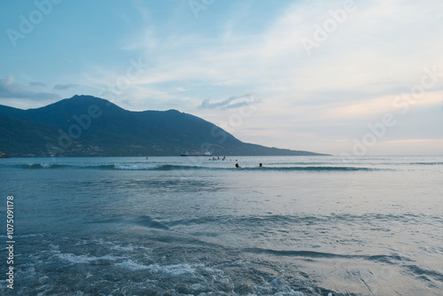 view of the sea and mountains