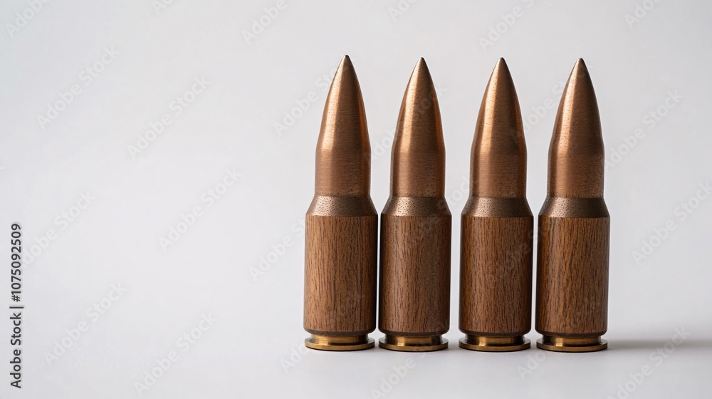 Close-Up of Rifle Cartridges: A Glimpse into the Tools of War and Conflict Close-Up of Rifle Cartridges: A Glimpse into the Tools of War and Conflict