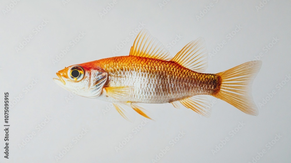 Golden Fish: A Captivating Underwater Portrait Golden Fish: A Captivating Underwater Portrait