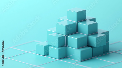 Layered Geometric Hub Structure with Organized Distribution Tasks in 3D