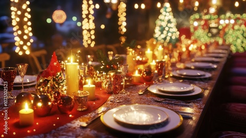 Christmas dining table