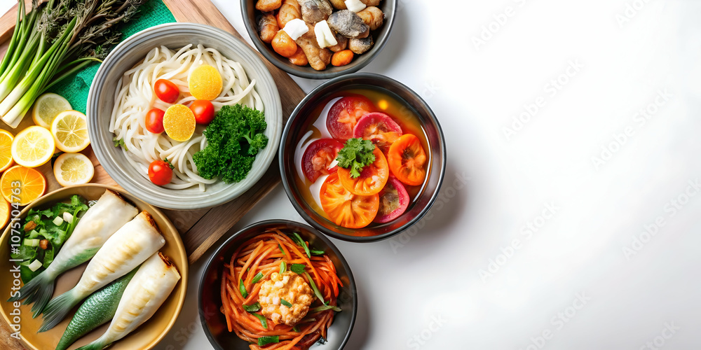 Glossy Seollal Traditional Food Platter Image Vibrant Spread Japchae Kimchi Fish Ample Copy Space Abundance Festivity Festive Background Concept Photo Stock Glossy Seollal Traditional Food Platter Image Vibrant Spread Japchae Kimchi Fish Ample Copy Space Abundance Festivity Festive Background Concept Photo Stock