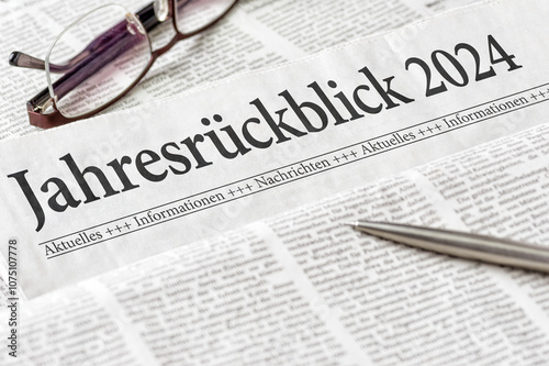 Zeitung mit der Überschrift Jahresrückblick 2024 photo