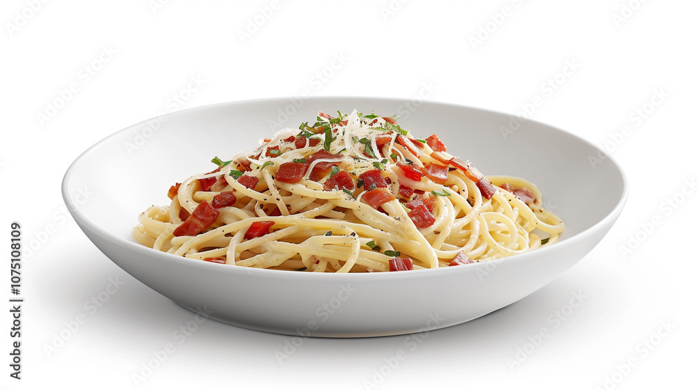 Classic Spaghetti Carbonara with Crispy Pancetta and Parmesan Classic Spaghetti Carbonara with Crispy Pancetta and Parmesan