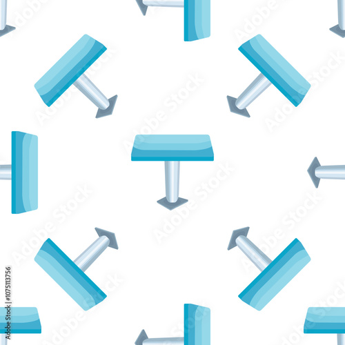 Seamless pattern of blue springboards, ideal for backgrounds, textiles, and designs related to swimming pools, diving, and water sports
