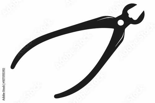 Forceps Icon, Hemostats icon vector, Dental Forceps Silhouette Vector
