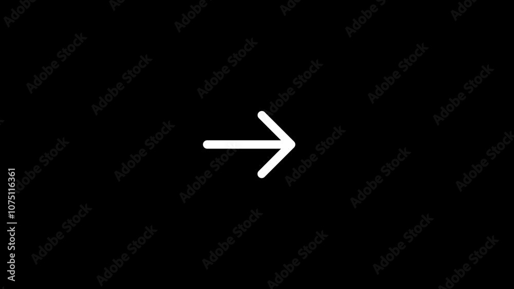 Abstract Directional arrow animation. signal icon. red color a moving arrow pointing to the right. arrow pointing left to right direction on black background loop animation Abstract Directional arrow animation. signal icon. red color a moving arrow pointing to the right. arrow pointing left to right direction on black background loop animation