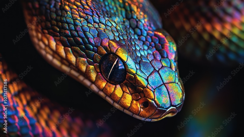 Fototapeta premium Close Up of Snake's Head