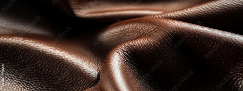 Luxurious chocolate brown leather with a refined texture, perfect for upscale interiors or premium fashion accessories. Luxurious chocolate brown leather with a refined texture, perfect for upscale interiors or premium fashion accessories.
