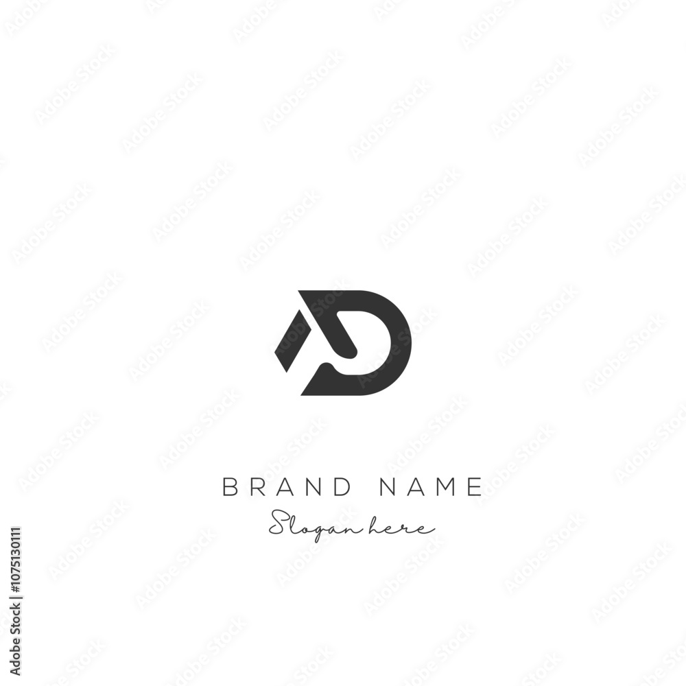 Initial Letter AD Logo Design. AD Logo template. Creative And Modern AD logo. Initial Letter AD Logo Design. AD Logo template. Creative And Modern AD logo.