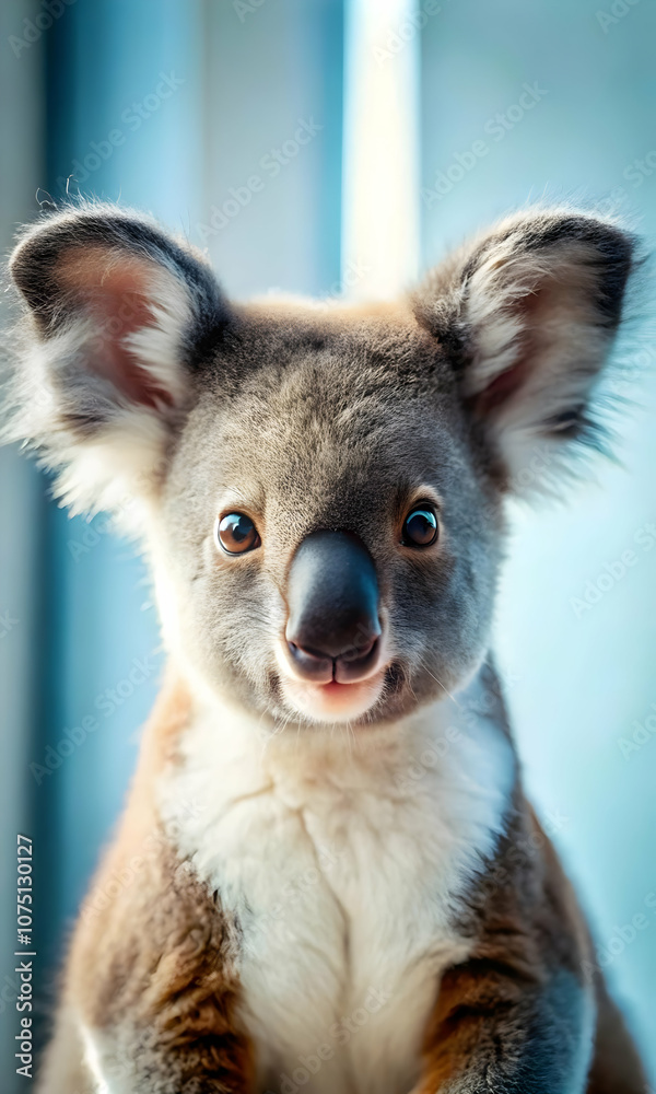 Obraz premium Macro Close Up of Iconic Australian Wildlife for Australia Day, Featuring Vibrant Kangaroo and Koala Colors, Symbolizing National Pride and Natural Beauty with Ample Copy Space in Photo Stock Concept