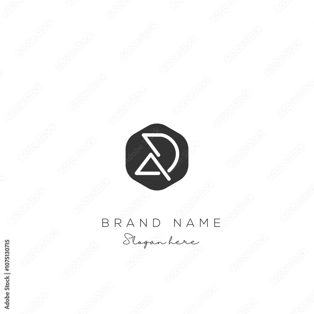 Initial Letter AD Logo Design. AD Logo template. Creative And Modern AD logo. Initial Letter AD Logo Design. AD Logo template. Creative And Modern AD logo.