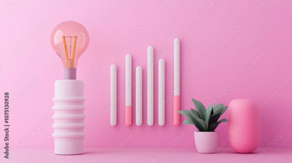 Energy Consumption Metrics with Eco-Friendly Icons and Vibrant 3D Energy Consumption Metrics with Eco-Friendly Icons and Vibrant 3D