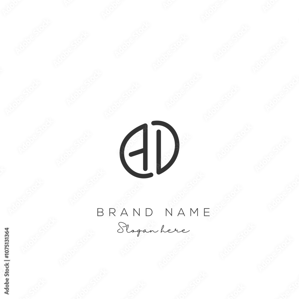 Initial Letter AD Logo Design. AD Logo template. Creative And Modern AD logo. Initial Letter AD Logo Design. AD Logo template. Creative And Modern AD logo.