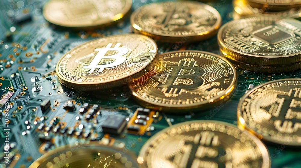 A stack of gold coins with the letter B on them. The coins are on a green surface A stack of gold coins with the letter B on them. The coins are on a green surface