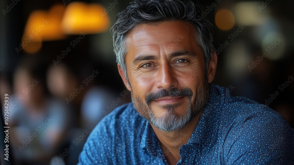 middle-aged hispanic man engaging in a virtual meeting via computer remote, emphasizing the significance of online learning and professional development in a modern office environment middle-aged hispanic man engaging in a virtual meeting via computer remote, emphasizing the significance of online learning and professional development in a modern office environment