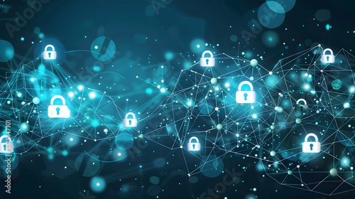 Wallpaper Mural A colorful image of many locks and keys. Concept of security and protection Torontodigital.ca