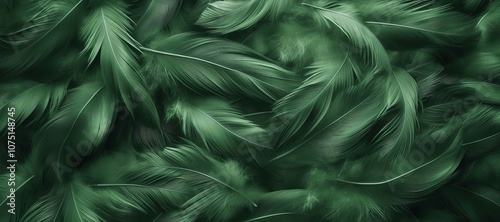 green color animal fur background, feather 15