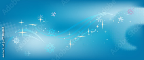 Watercolor winter background with christmas decoration - vector illustration