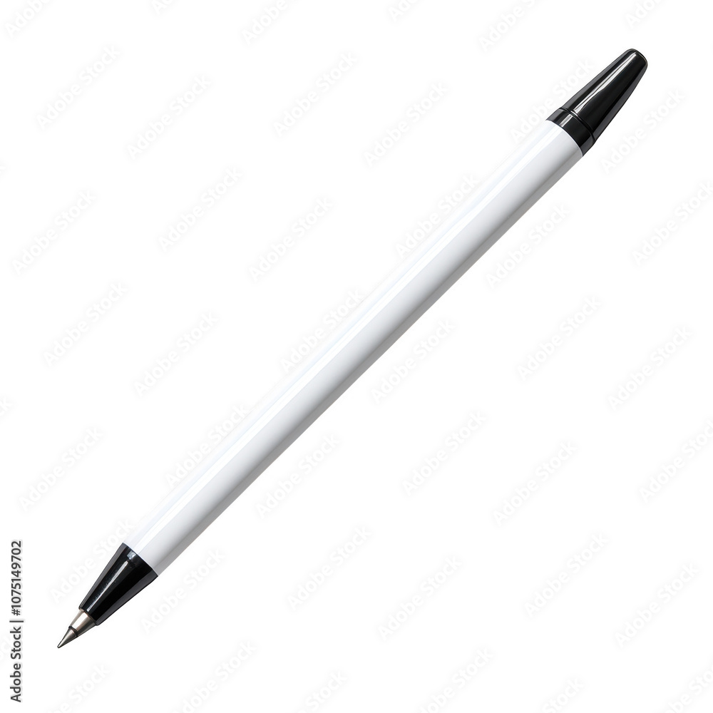 Elegant White Pen: A Minimalist Office Accessory Elegant White Pen: A Minimalist Office Accessory
