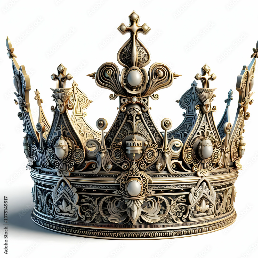 3D Close Up Reyes Magos Traditional Crowns with Intricate Designs and Festive Embellishments Perfect for Advertisements and Banners - Copy Space Available 3D Close Up Reyes Magos Traditional Crowns with Intricate Designs and Festive Embellishments Perfect for Advertisements and Banners - Copy Space Available