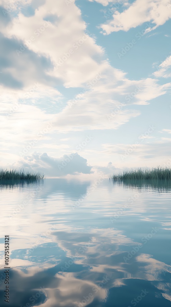 Fototapeta premium Reflective Water and Sky