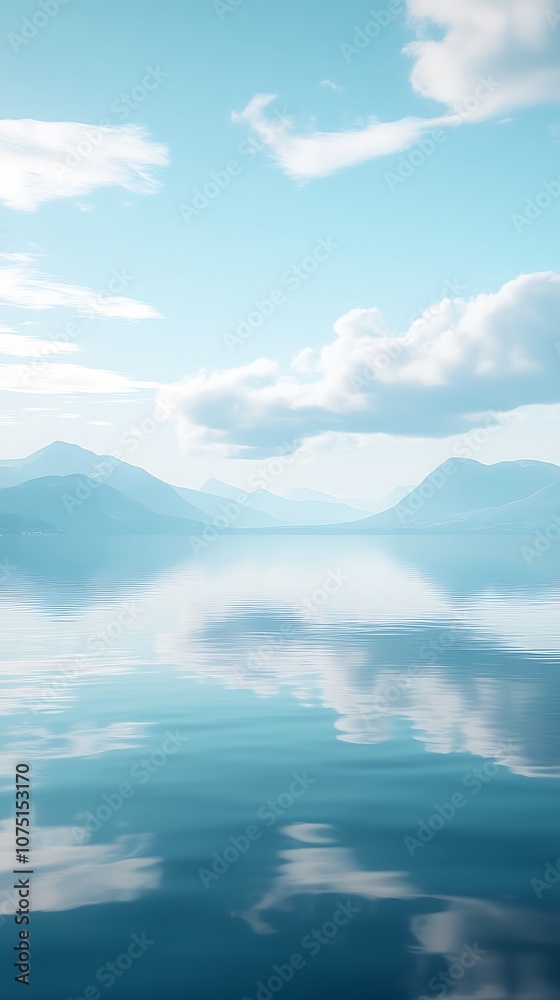 Obraz premium Serene Mountain Lake Reflection