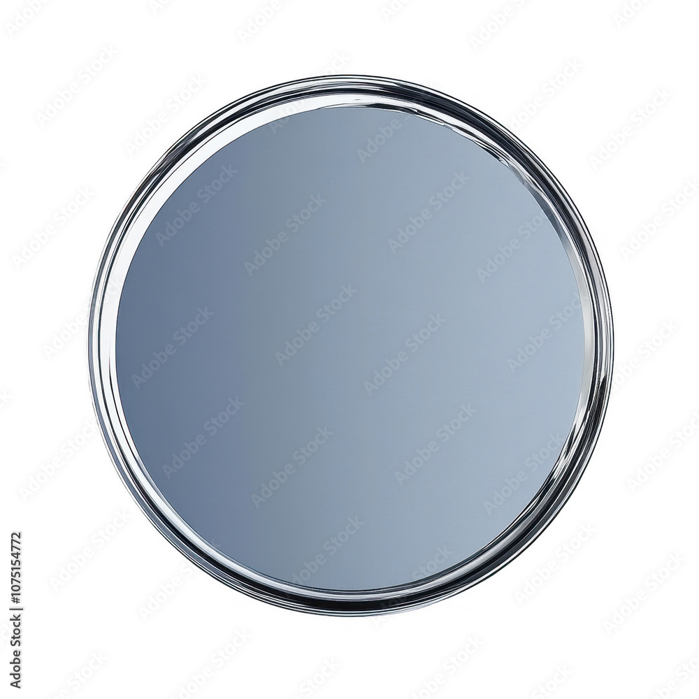Elegant Circular Mirror with Chrome Finish Elegant Circular Mirror with Chrome Finish