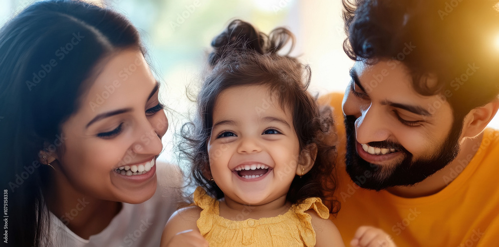 indian parents having fun with their little daughter at home indian parents having fun with their little daughter at home