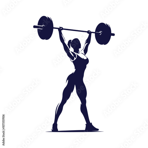 Women Gym and Fitness Silhouette Illustration Vector Design 