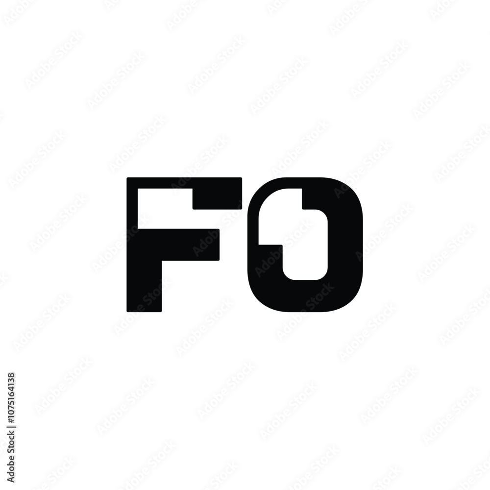 FO monogram logo design letter text name symbol monochrome logotype alphabet character simple logo FO monogram logo design letter text name symbol monochrome logotype alphabet character simple logo