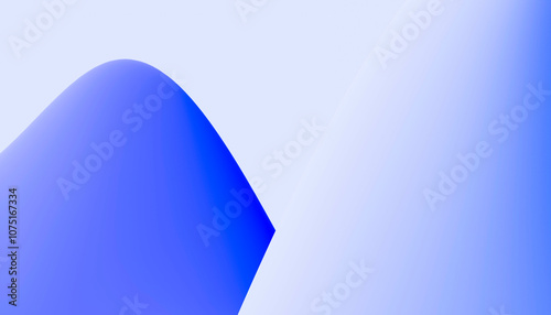 Abstract blue and white gradient background with a smooth wave design.