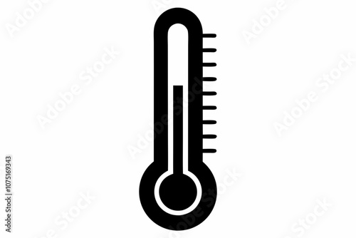 Thermometer Icon, Temperature Scale Symbol, Temperature Vector Sign