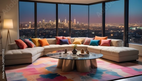 Fototapeta Naklejka Na Ścianę i Meble -  Photo interior modern design room 3d illustration