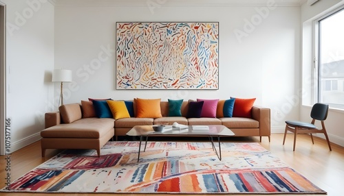 Photo interior modern design room 3d illustration