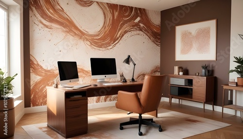 Photo interior modern design room 3d illustration