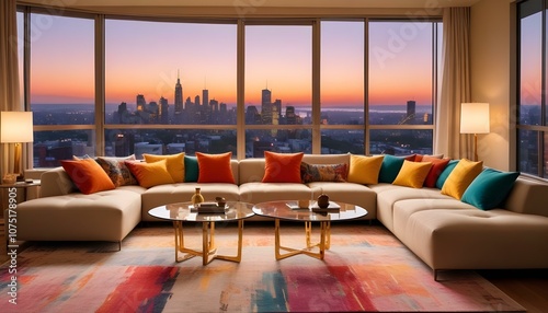 Fototapeta Naklejka Na Ścianę i Meble -  Photo interior modern design room 3d illustration